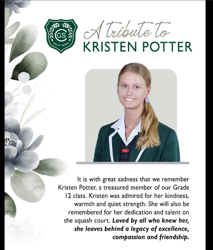 Kristen Potter Death, East London South Africa Obituary, Clarendon High School Grade 12 Learner Remembered